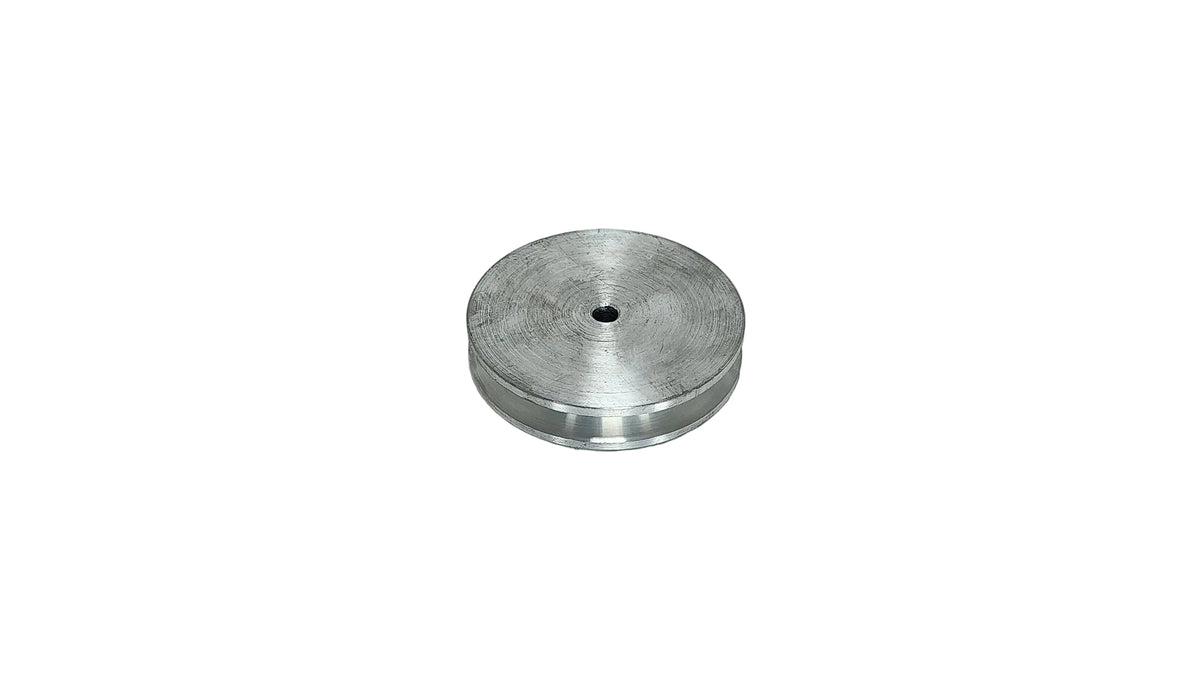4in x 1A Aluminium V Pulley Solid Pilot Bore