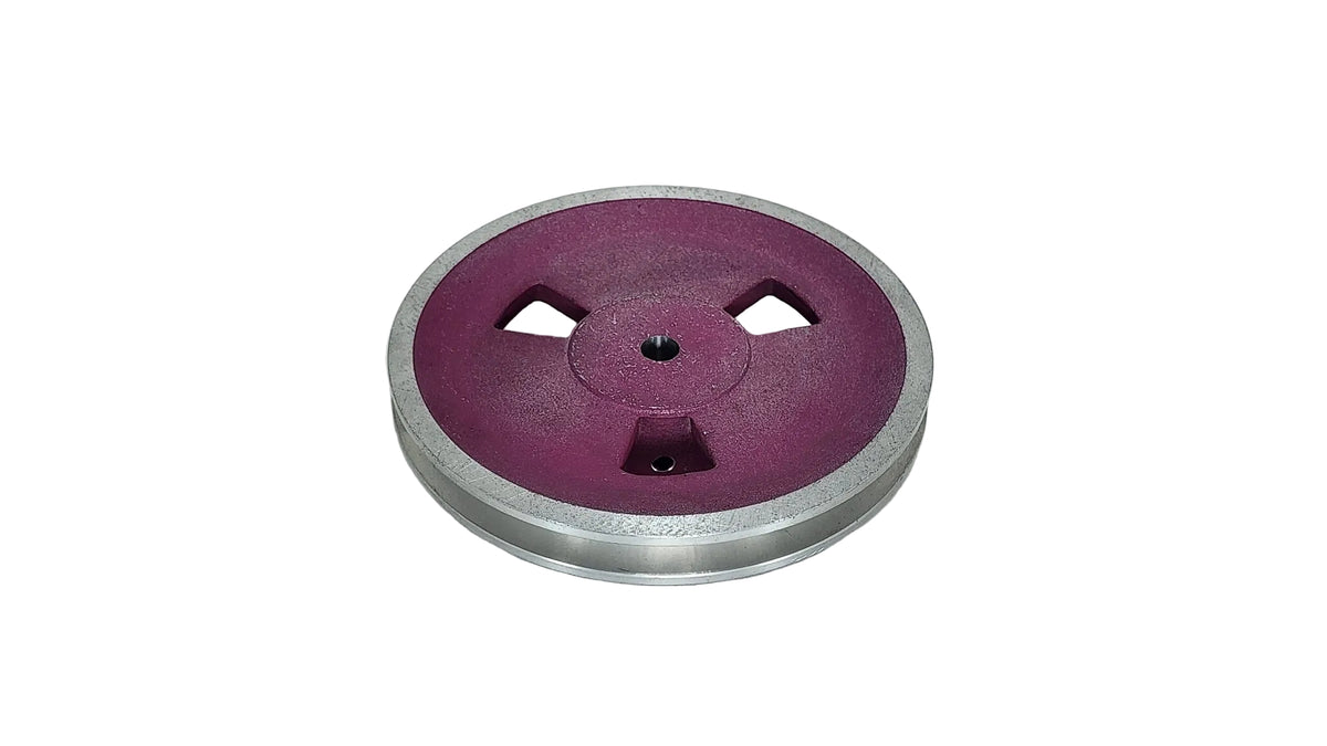 6.1/2in x 1A Aluminium V Pulley Spoked Pilot Bore