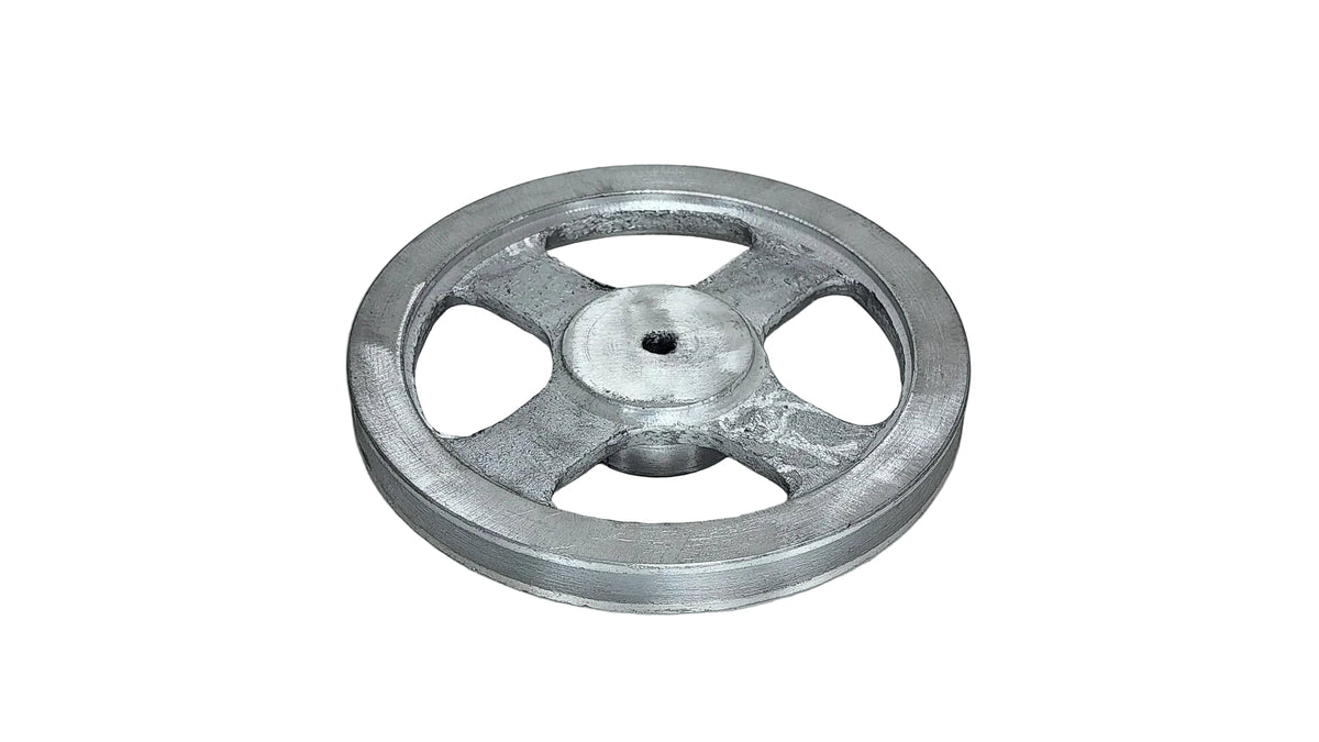 8in x 1A Aluminium V Pulley Spoked Pilot Bore