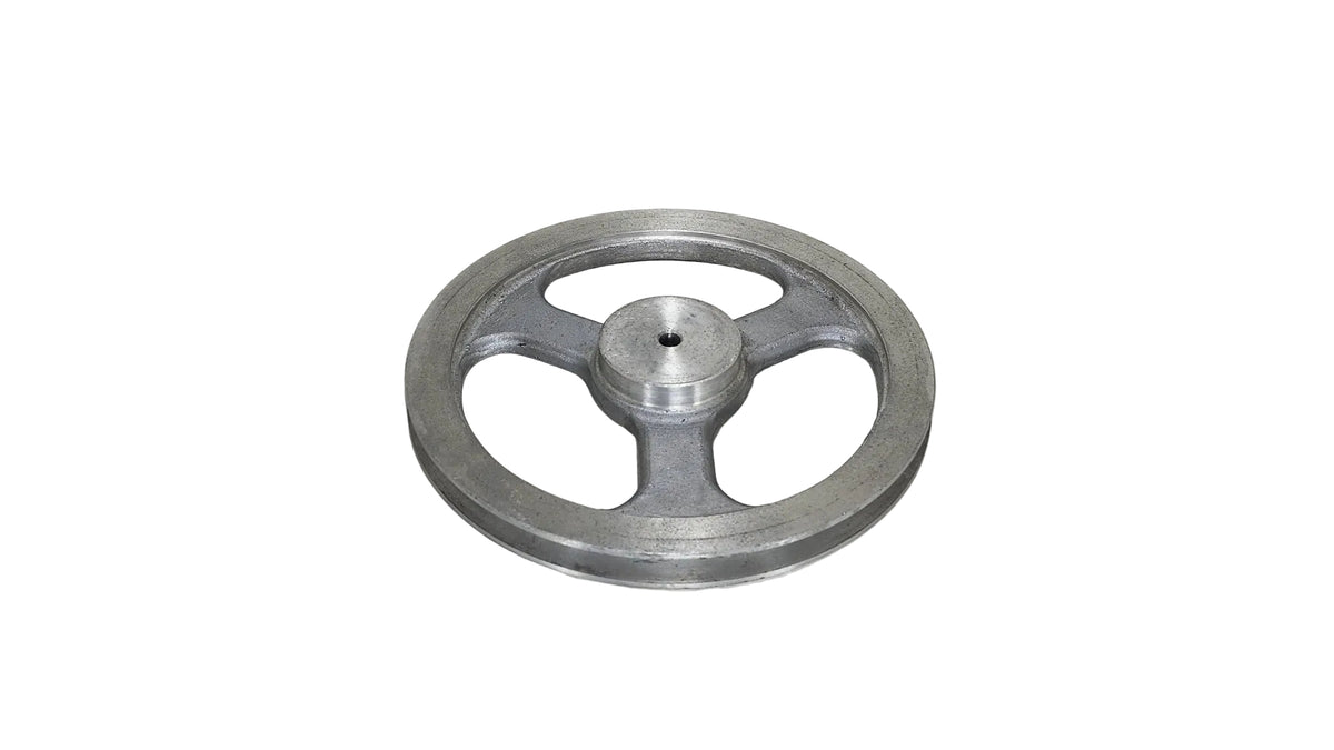 9in x 1A Aluminium V Pulley Spoked Pilot Bore (Low Boss)