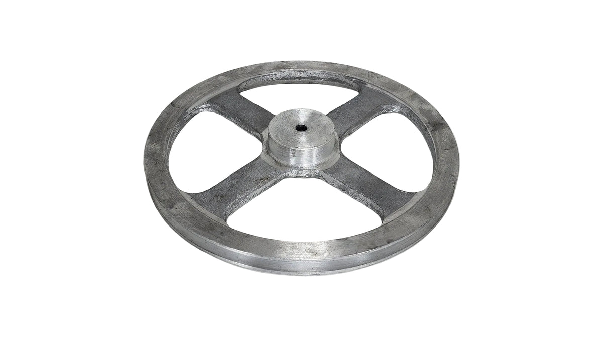 12in x 1A Aluminium V Pulley Spoked Pilot Bore