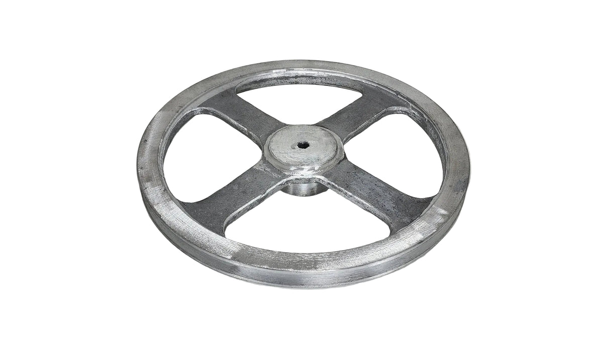 12in x 1A Aluminium V Pulley Spoked Pilot Bore
