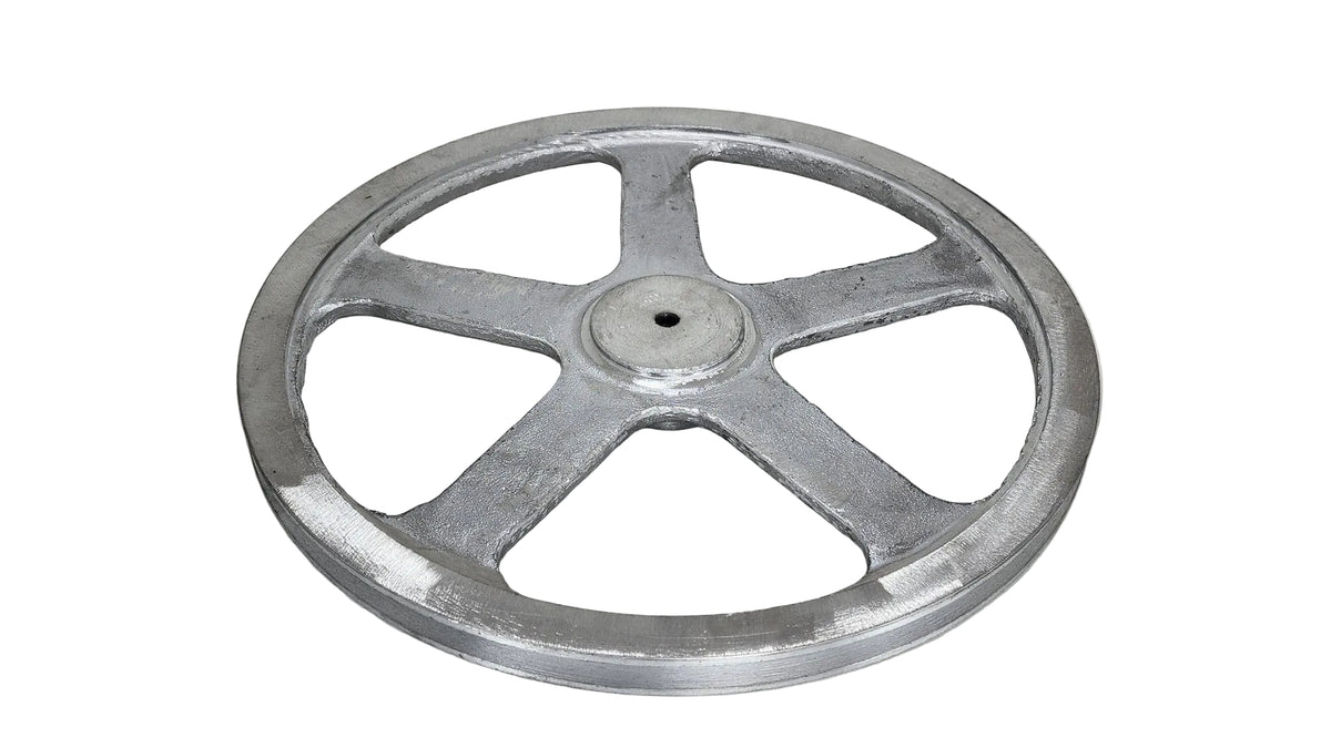 14in x 1A Aluminium V Pulley Spoked Pilot Bore