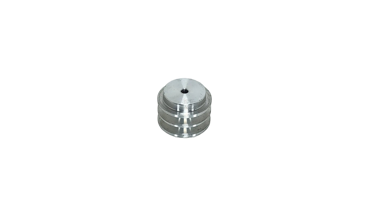 2.1/2in x 2A Aluminium V Pulley Solid Pilot Bore