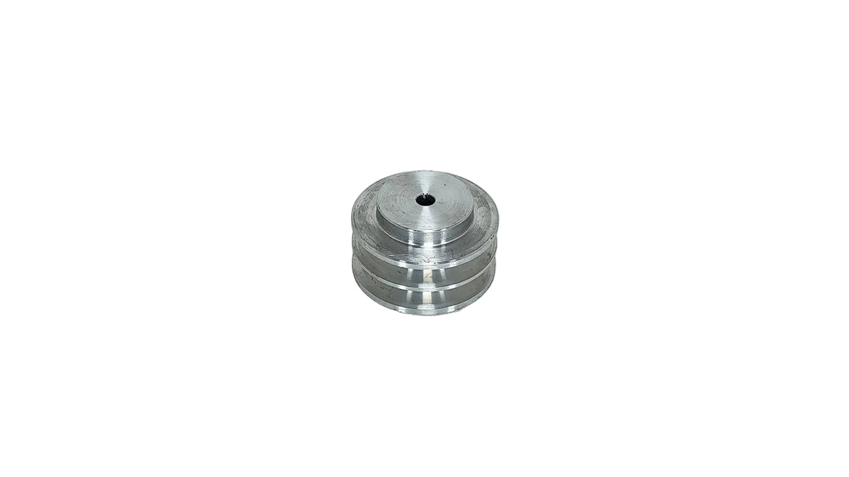 3in x 2A Aluminium V Pulley Solid Pilot Bore