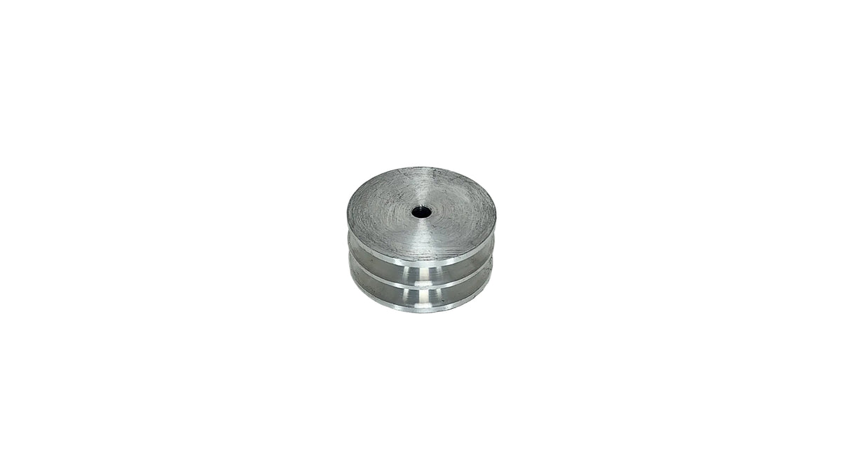 3in x 2A Aluminium V Pulley Solid Pilot Bore