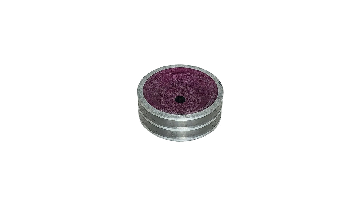 3.1/2in x 2A Aluminium V Pulley Solid Pilot Bore (High Boss)