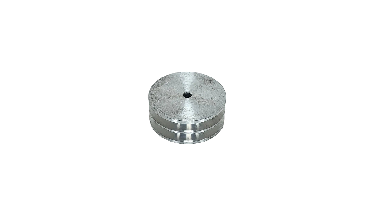 3.1/2in x 2A Aluminium V Pulley Solid Pilot Bore (Low Boss)
