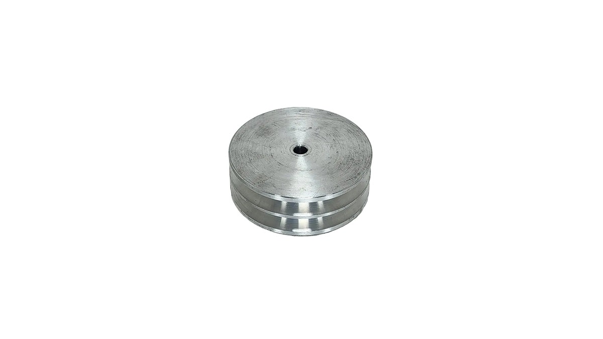 4in x 2A Aluminium V Pulley Solid Pilot Bore (Low Boss)