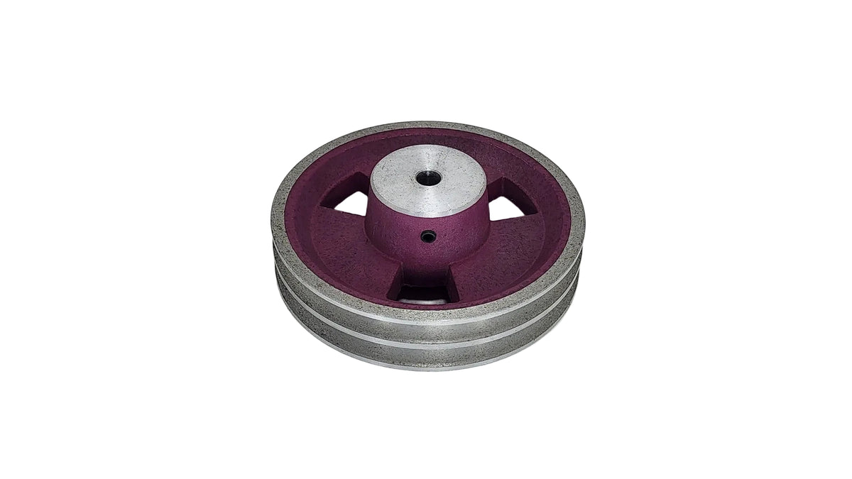 6in x 2A Aluminium V Pulley Spoked Pilot Bore