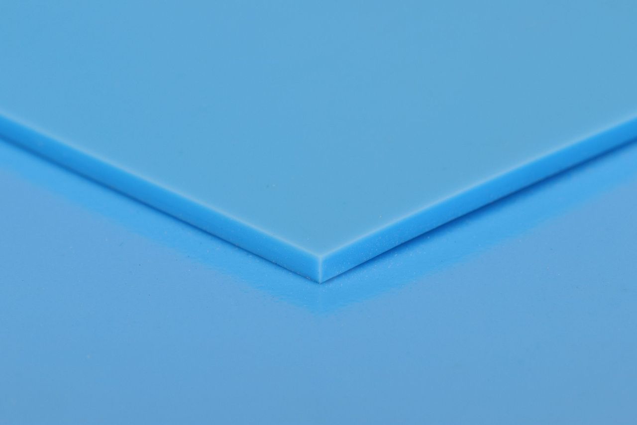 Belting Food Quality PU Solid 2000mm Gloss Top Blue / Gloss Back Blue (Shingle 30S)