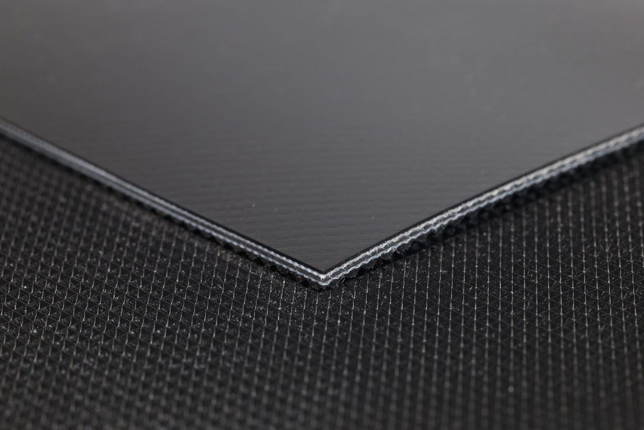 Belting General Purpose PVC 2 Ply 1400mm Gloss Top Black / Diamond Back Black