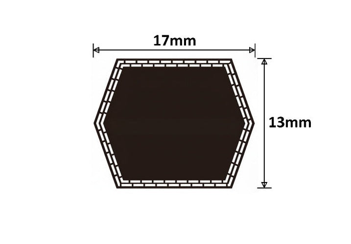 BB136 Double Sided Hex Belt
