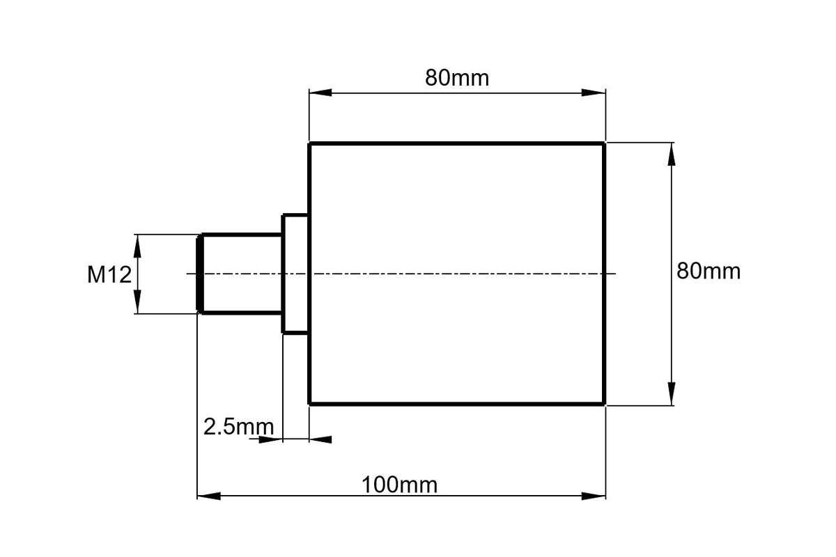Clearance - 80x80 Belt Tensioner Roller (Pulley) Polyamide