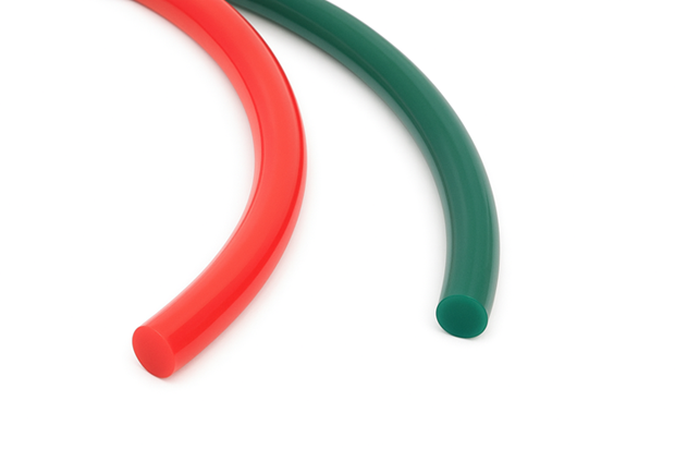 Polyurethane Round Belt Solid 6.3mm Red