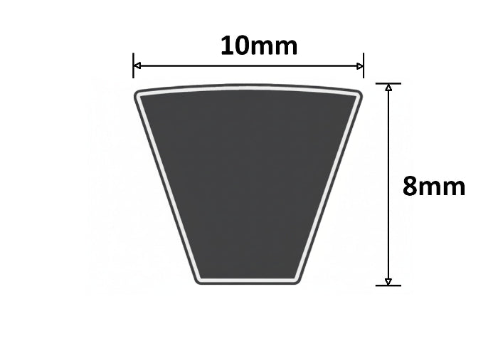 SPZ487 Wrapped Wedge V Belt