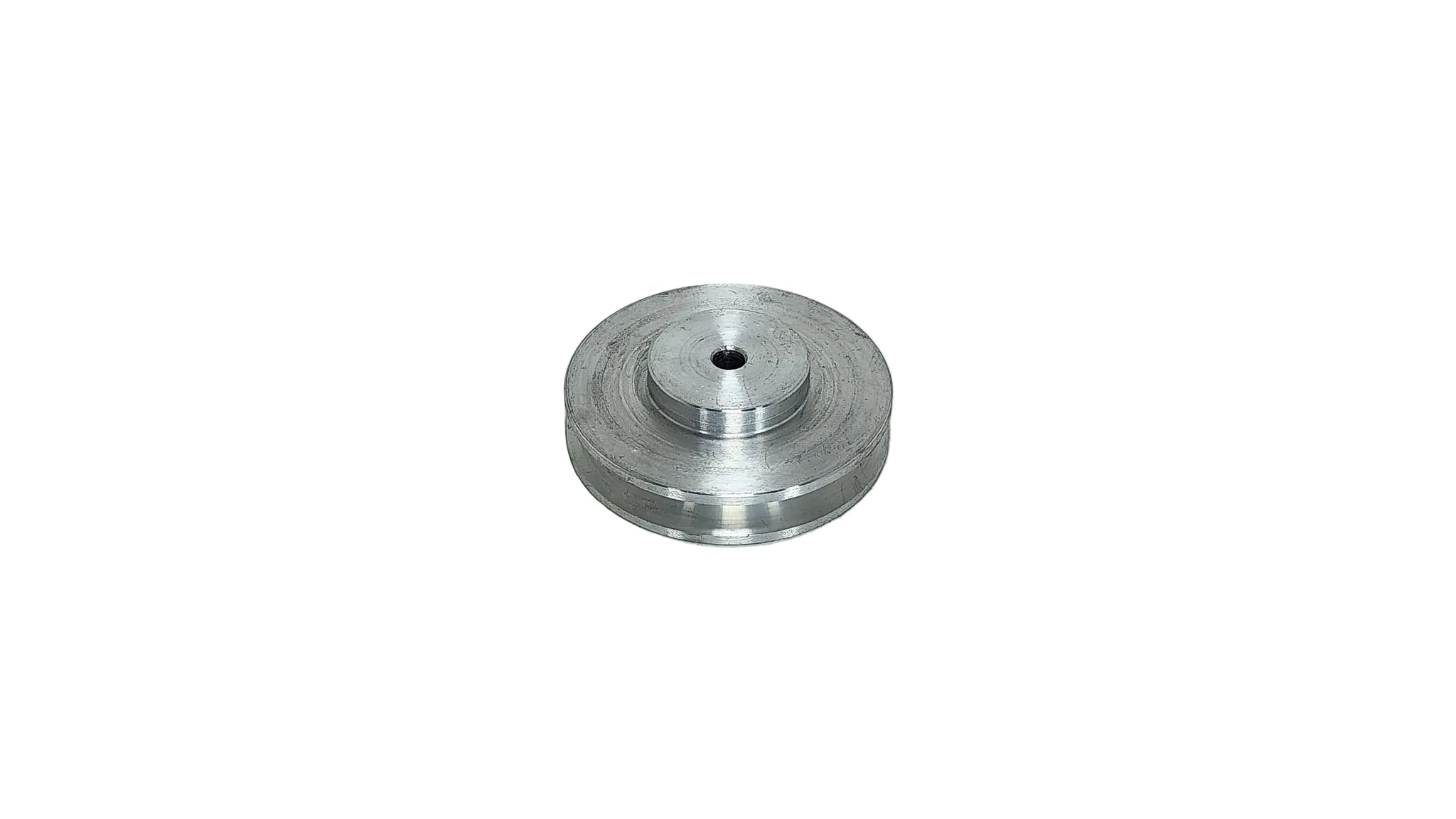 4in x 1A Aluminium V Pulley Solid Pilot Bore