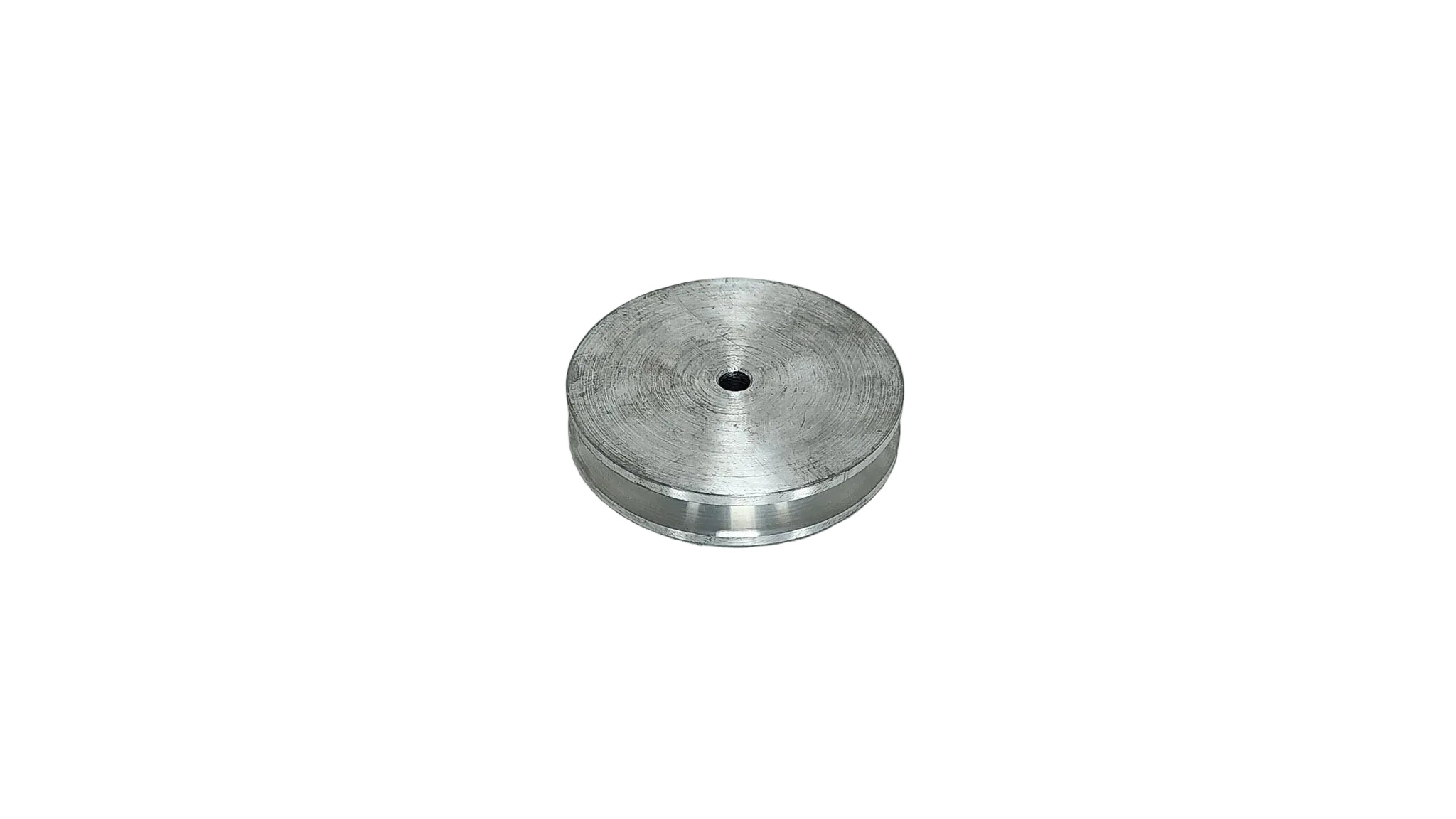 4in x 1A Aluminium V Pulley Solid Pilot Bore