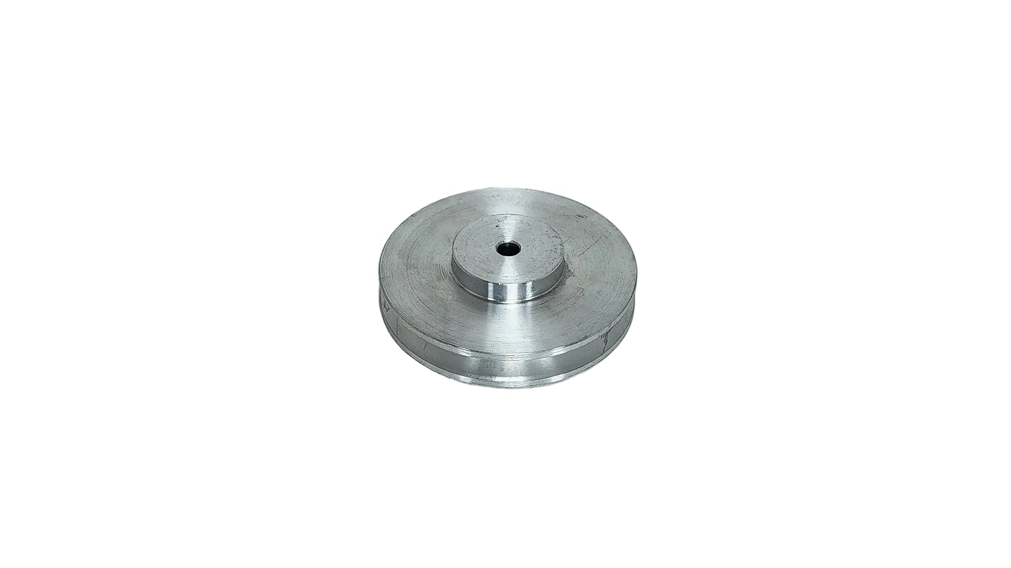 4.1/2in x 1A Aluminium V Pulley Solid Pilot Bore