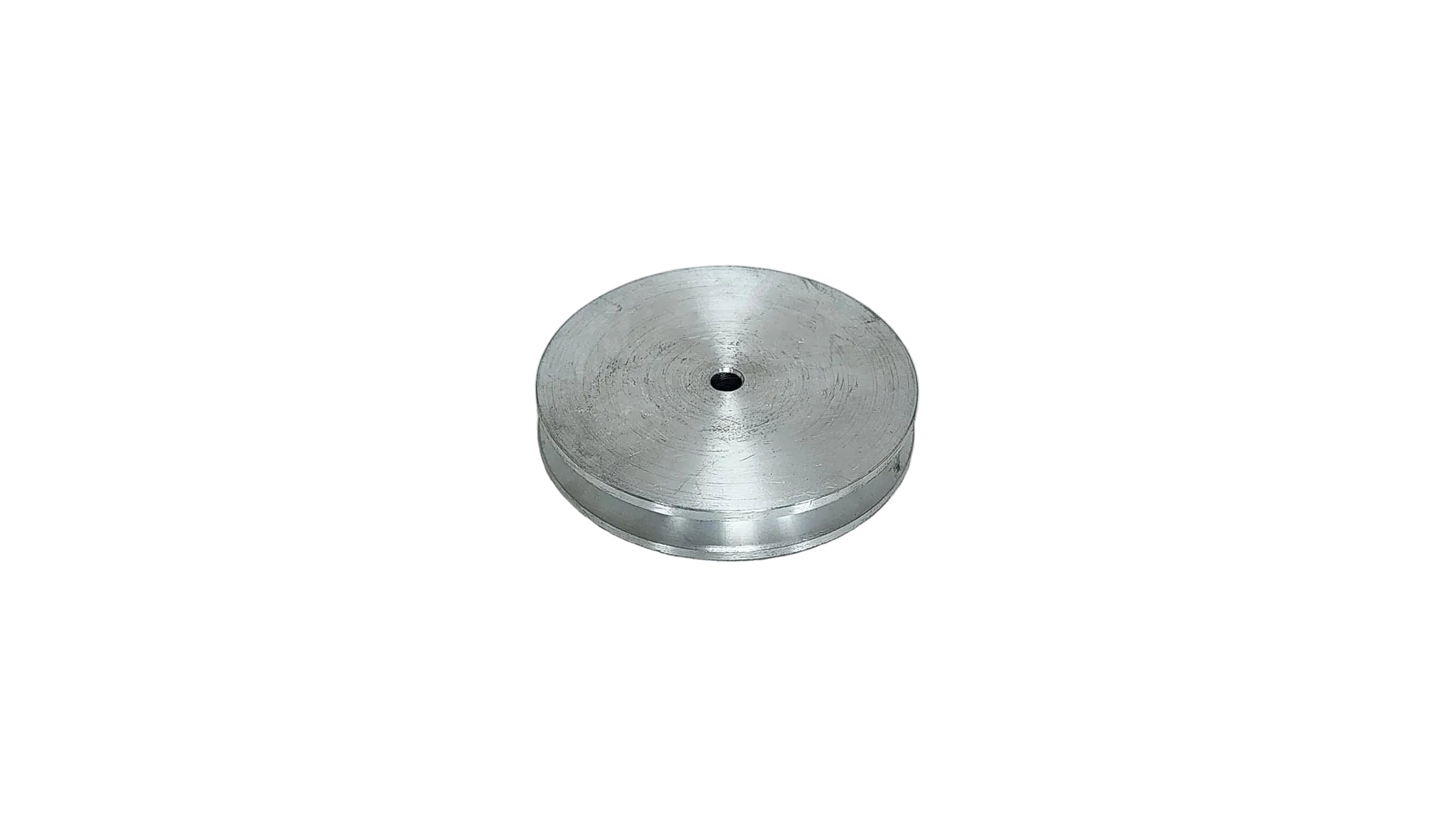 4.1/2in x 1A Aluminium V Pulley Solid Pilot Bore
