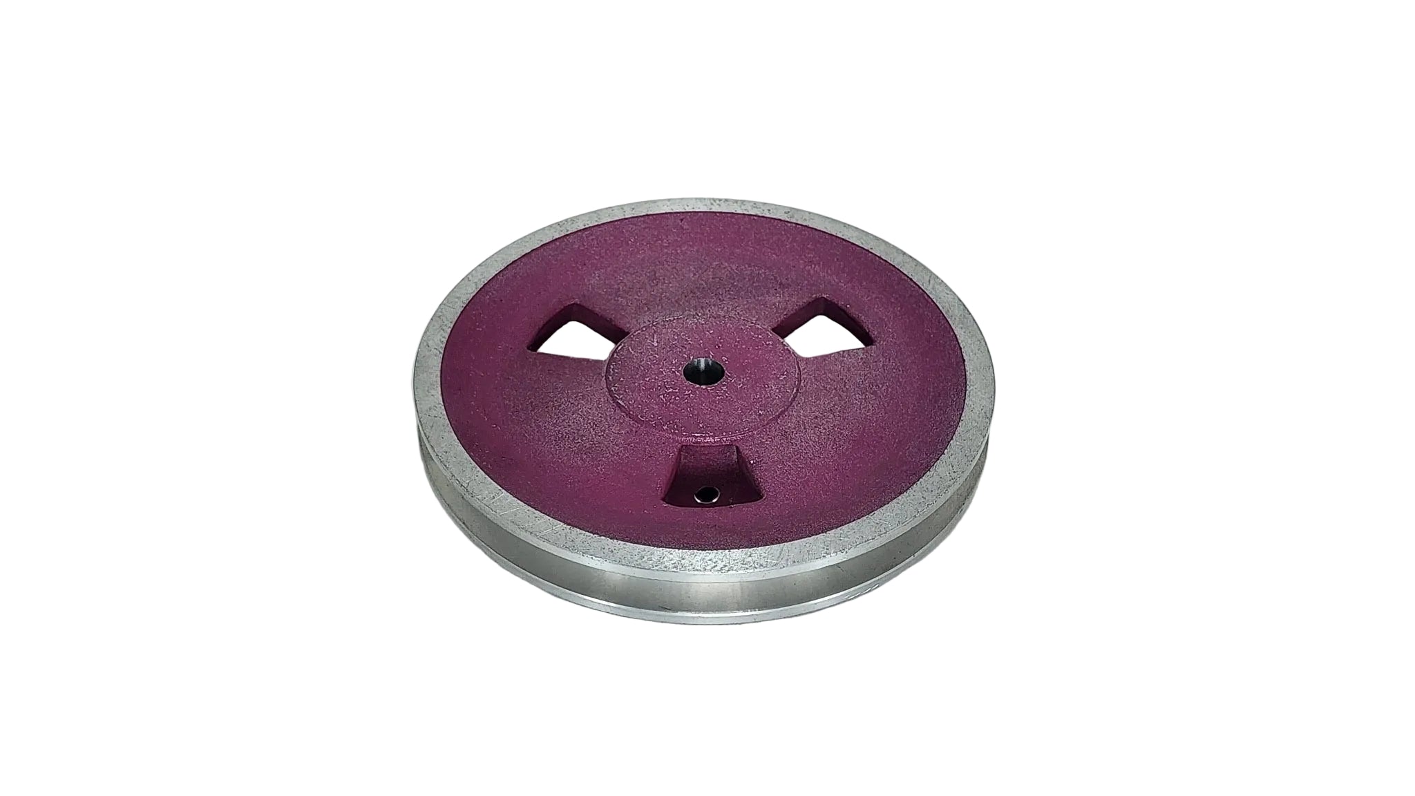 6.1/2in x 1A Aluminium V Pulley Spoked Pilot Bore