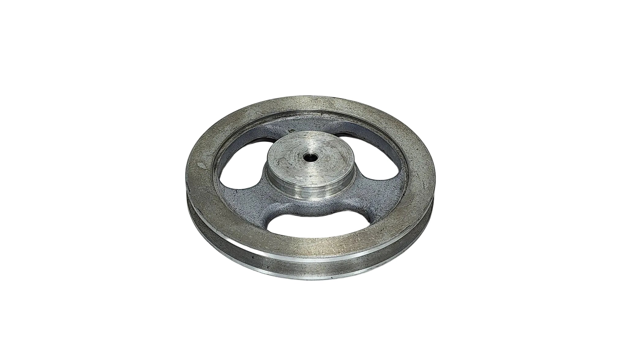 7in x 1A Aluminium V Pulley Spoked Pilot Bore