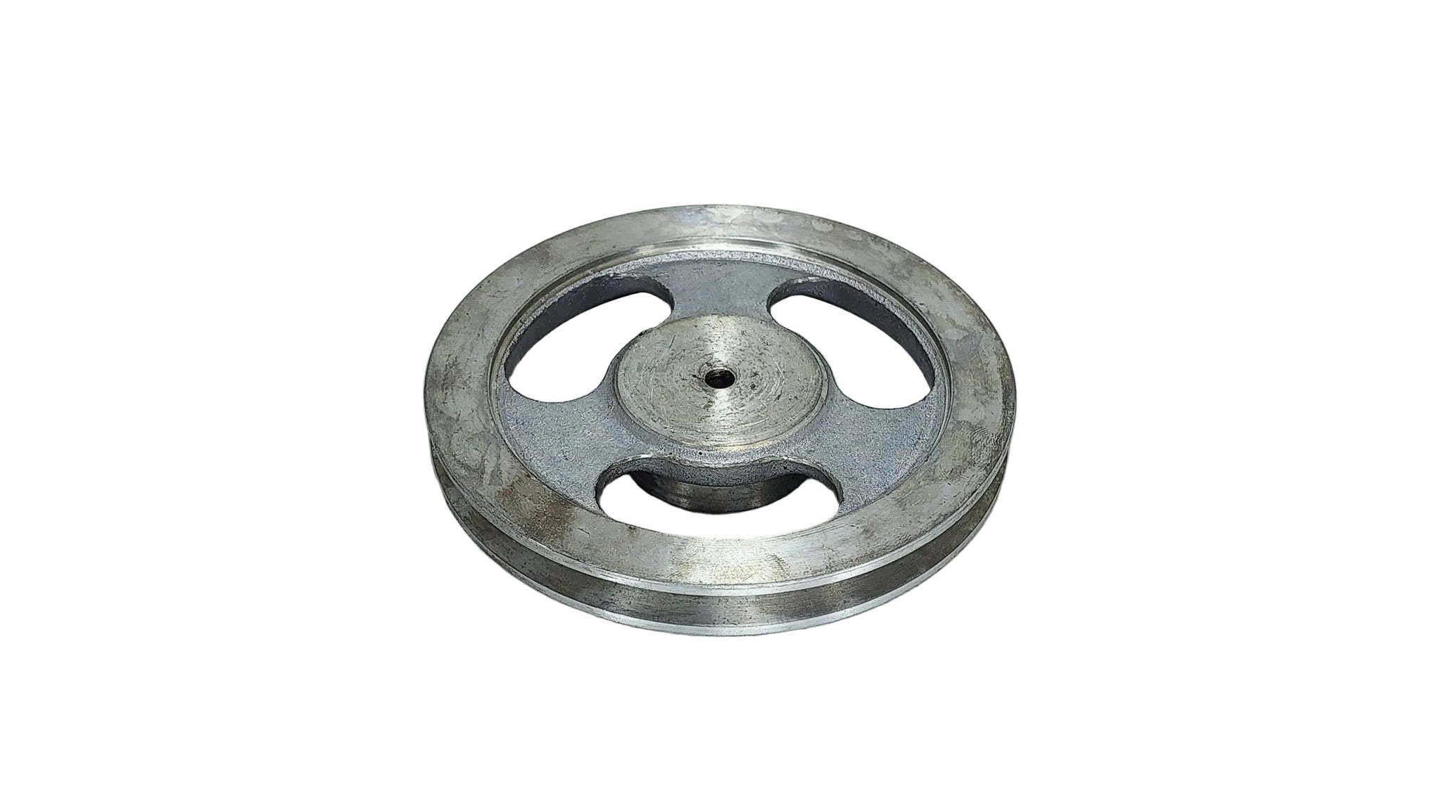 7in x 1A Aluminium V Pulley Spoked Pilot Bore