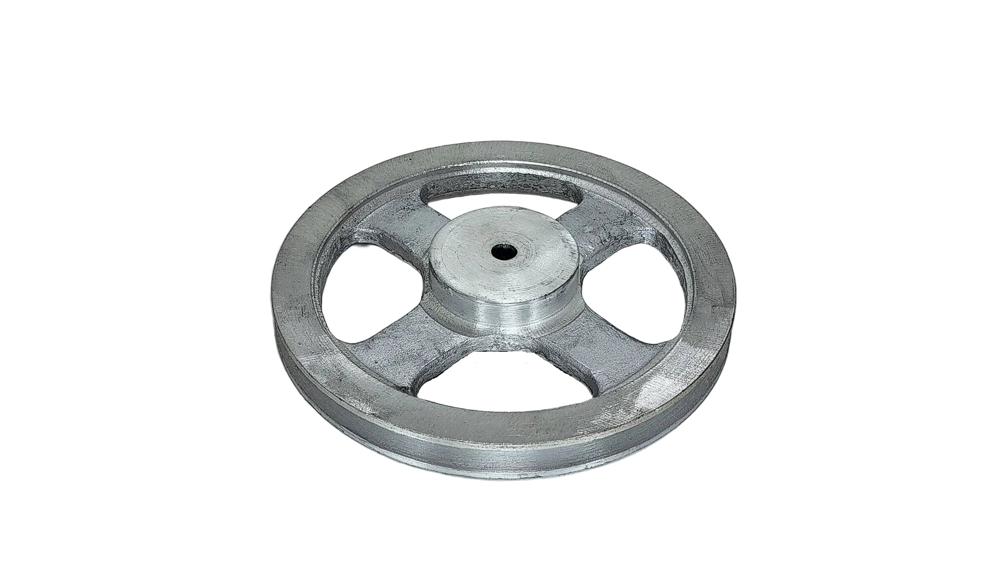 8in x 1A Aluminium V Pulley Spoked Pilot Bore