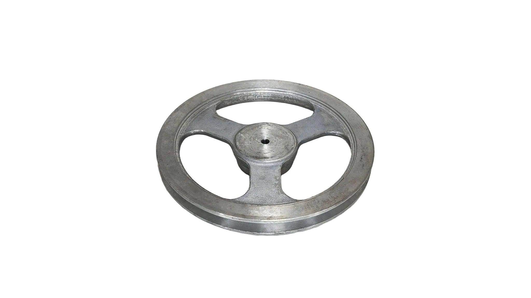 9in x 1A Aluminium V Pulley Spoked Pilot Bore (Low Boss)