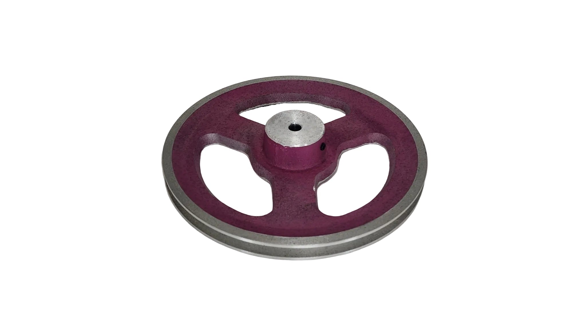 10in x 1A Aluminium V Pulley Spoked Pilot Bore