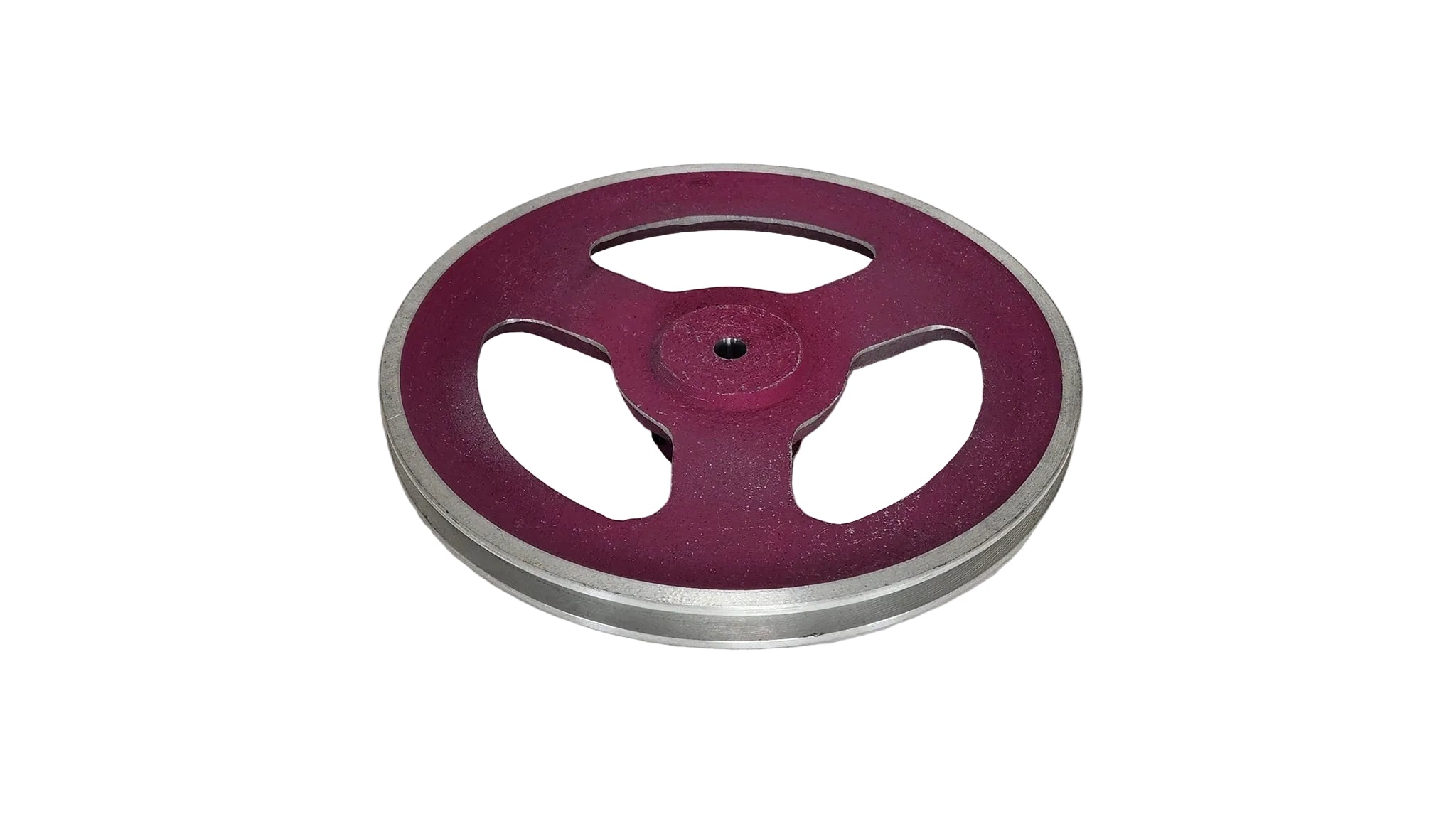 10in x 1A Aluminium V Pulley Spoked Pilot Bore
