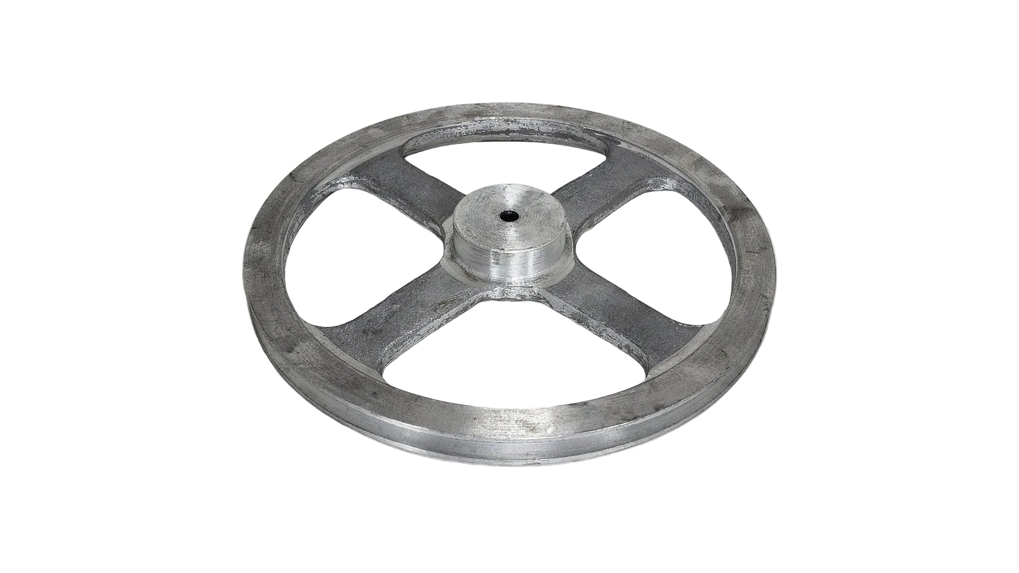 12in x 1A Aluminium V Pulley Spoked Pilot Bore