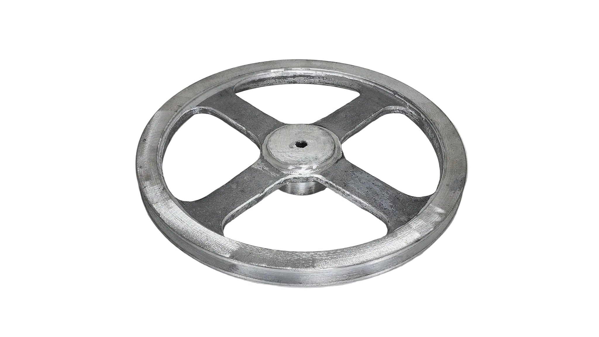 12in x 1A Aluminium V Pulley Spoked Pilot Bore
