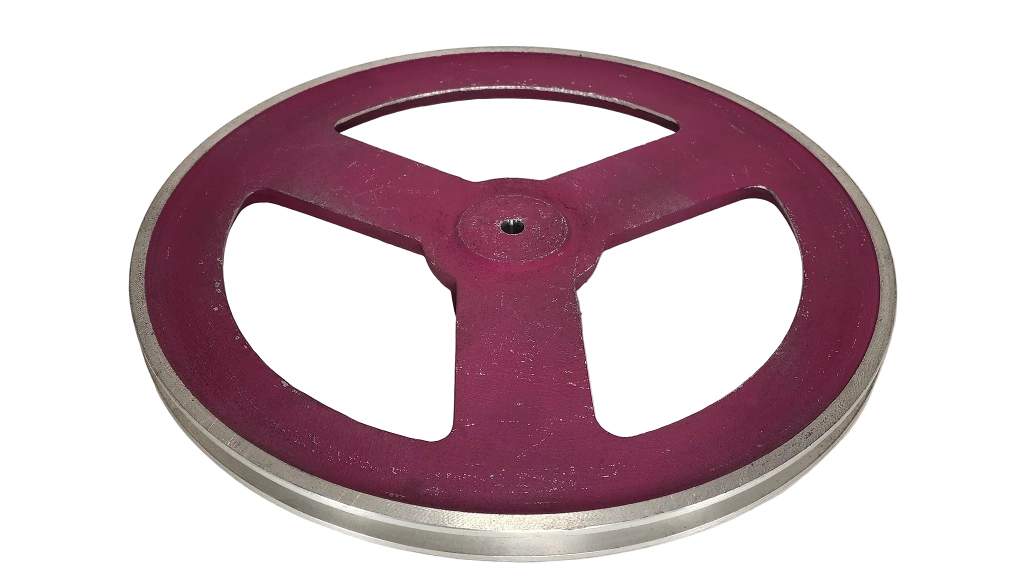 15in x 1A Aluminium V Pulley Spoked Pilot Bore