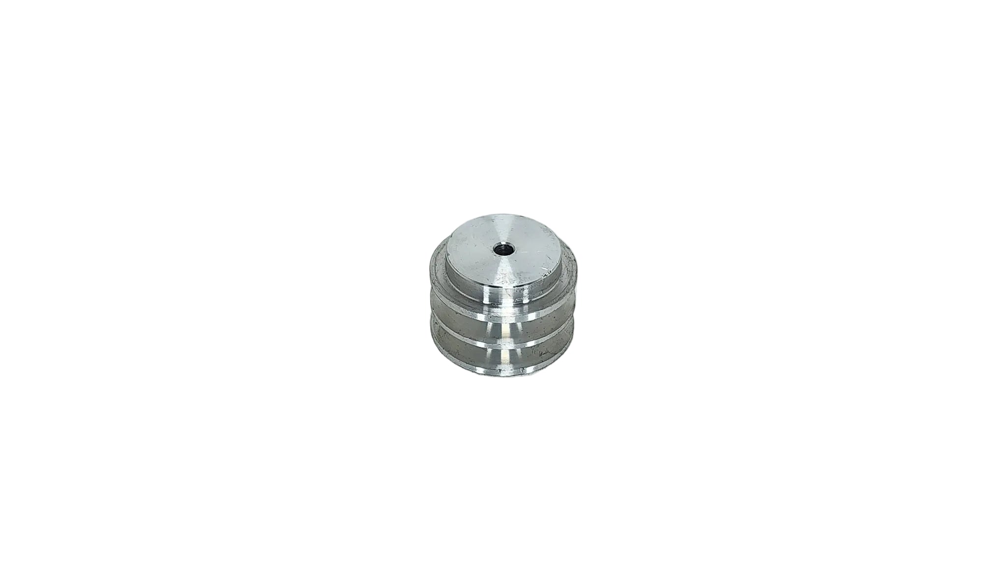 2.1/2in x 2A Aluminium V Pulley Solid Pilot Bore
