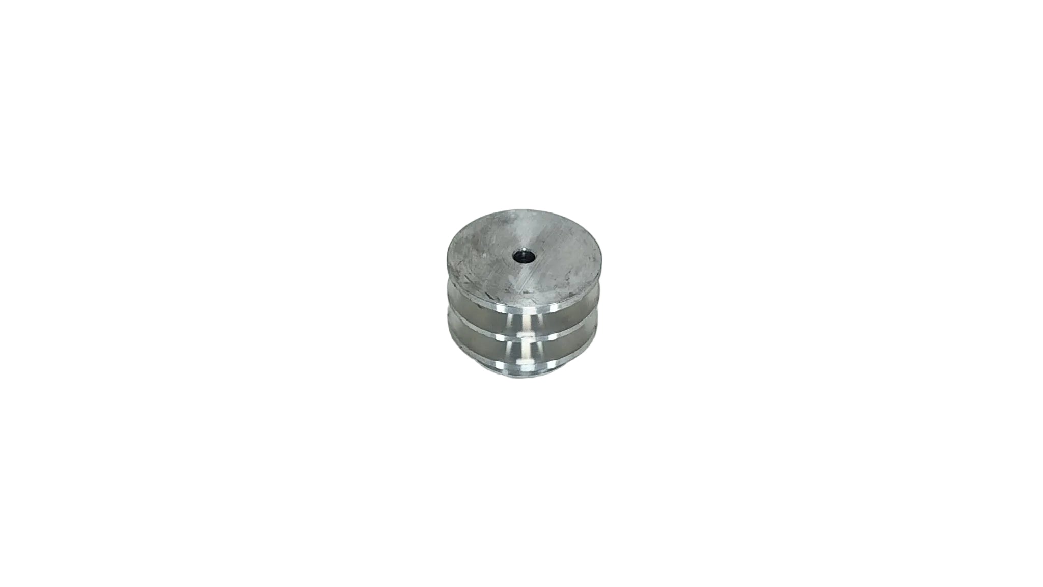 2.1/2in x 2A Aluminium V Pulley Solid Pilot Bore