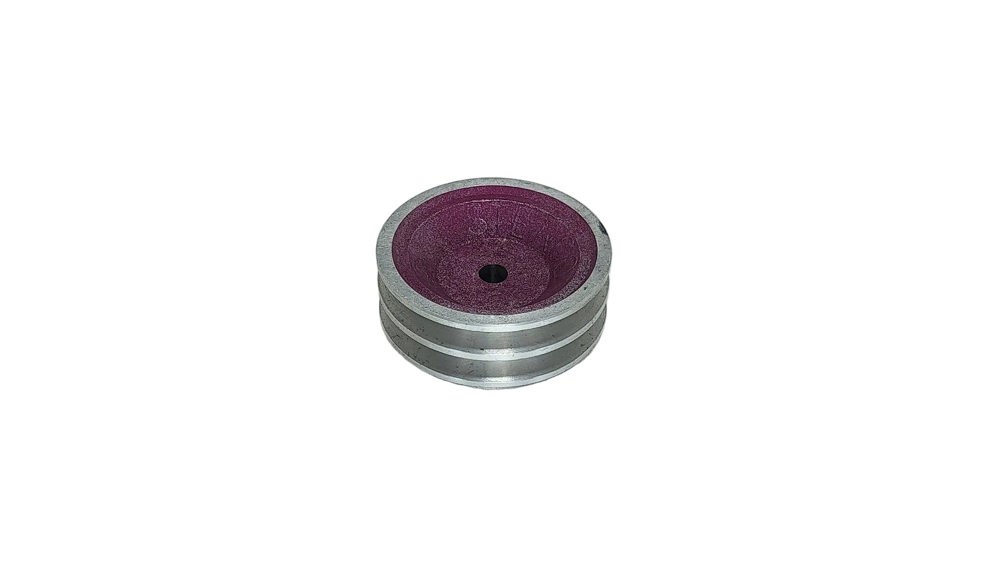 3.1/2in x 2A Aluminium V Pulley Solid Pilot Bore (High Boss)