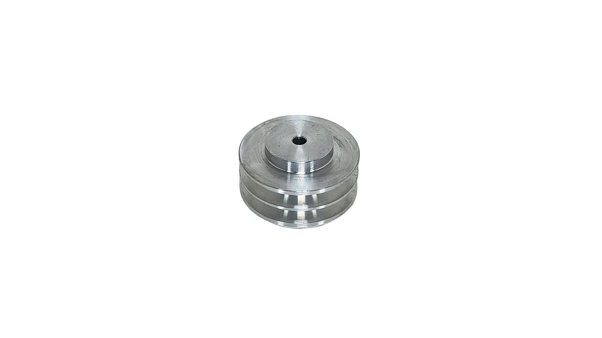 3.1/2in x 2A Aluminium V Pulley Solid Pilot Bore (Low Boss)