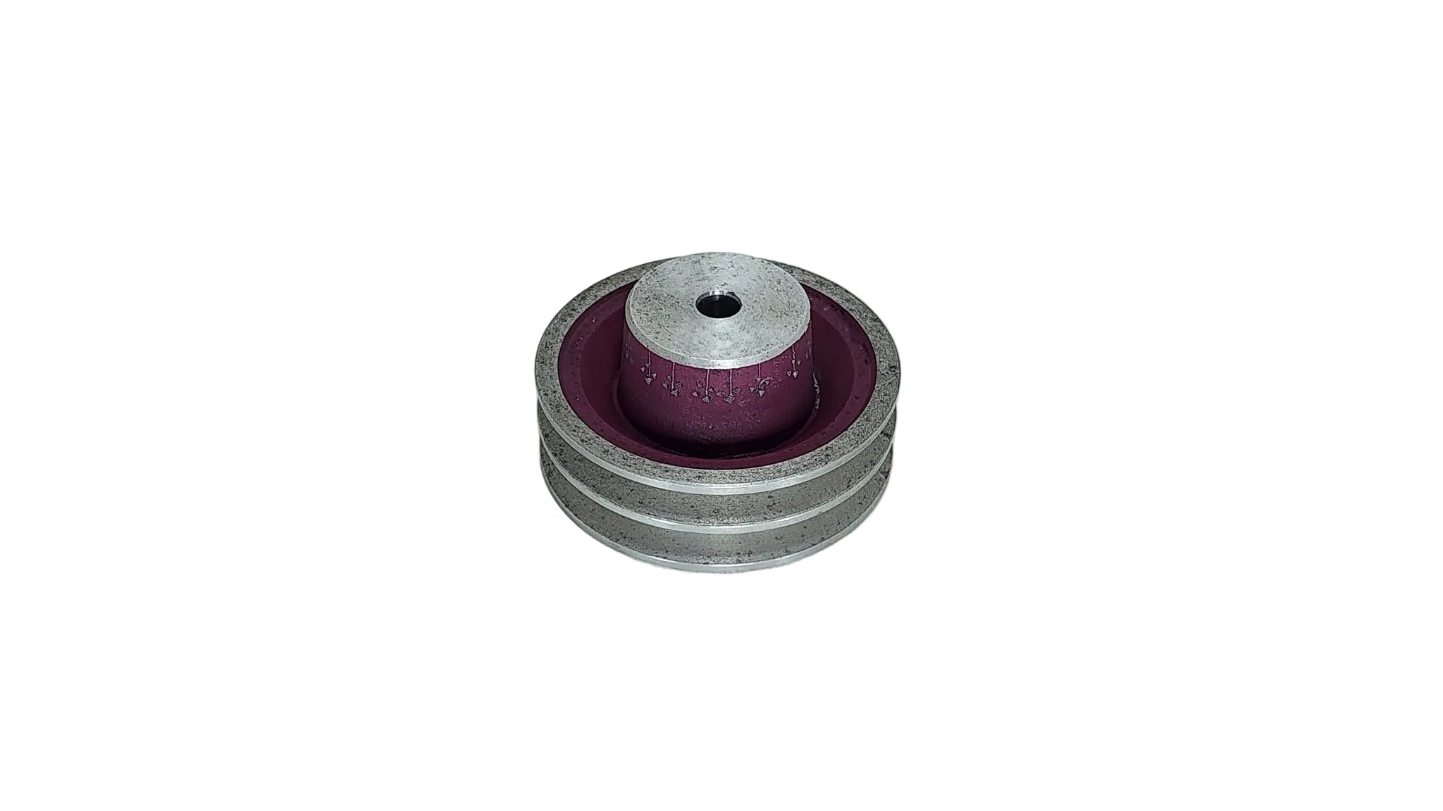 4in x 2A Aluminium V Pulley Solid Pilot Bore (High Boss)