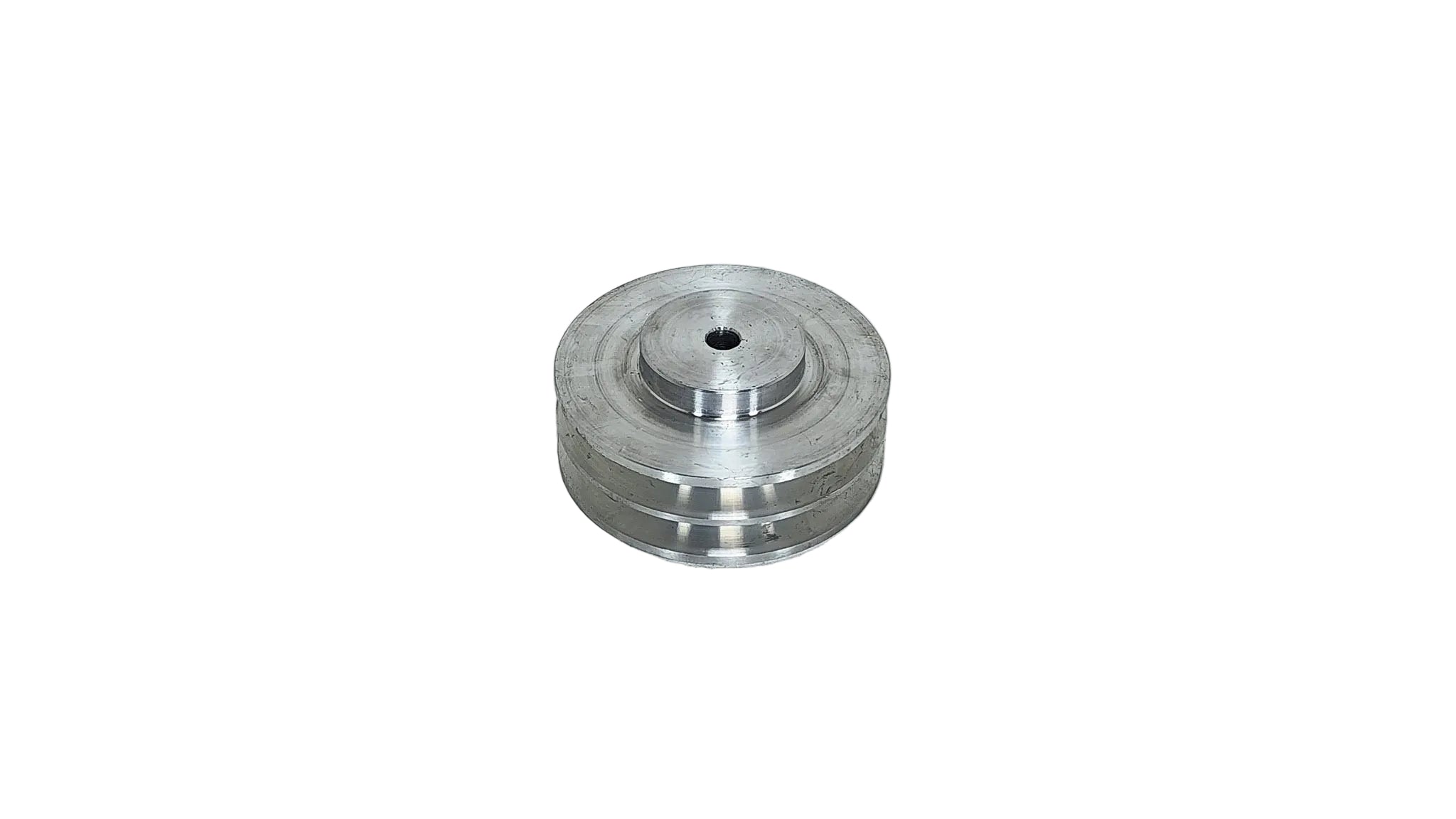 4in x 2A Aluminium V Pulley Solid Pilot Bore (Low Boss)