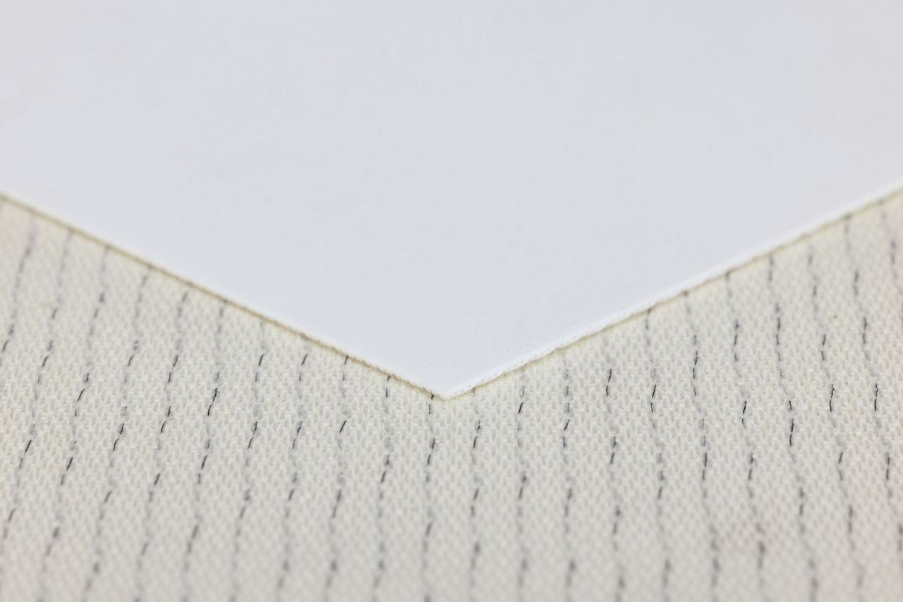 Belting Food Quality PVC 1 Ply 1500mm Gloss Top White / Slider Back Off White