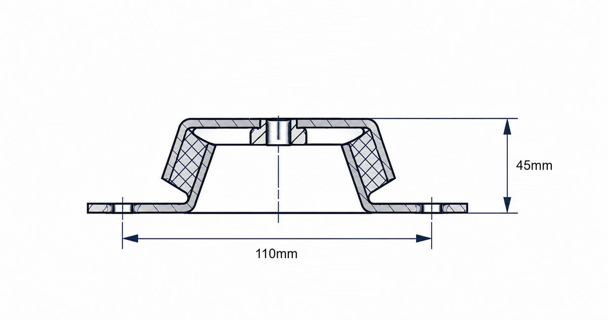 Z 110x45 Anti-Vibration Mount