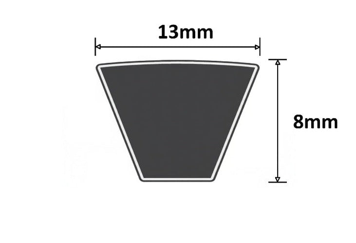 AX89 Raw Edge Cogged Classical V Belt