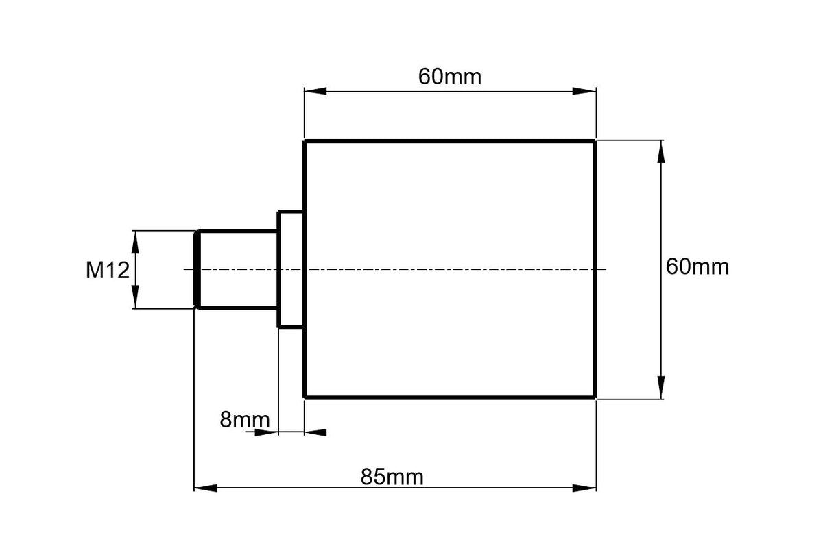 Clearance - 60x60 Belt Tensioner Roller (Pulley) Polyamide