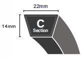 C225 Wrapped Classical V Belt