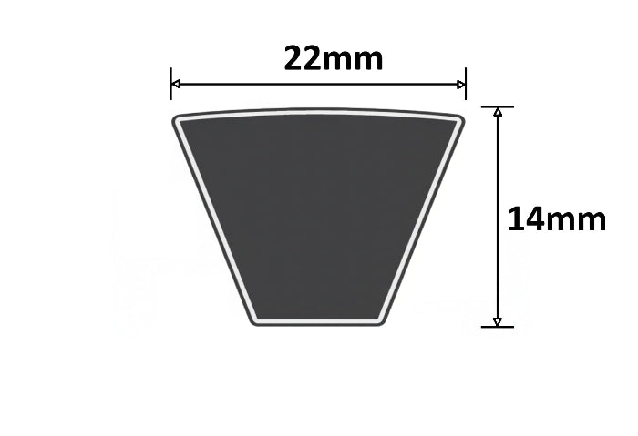 CX45 Raw Edge Cogged Classical V Belts