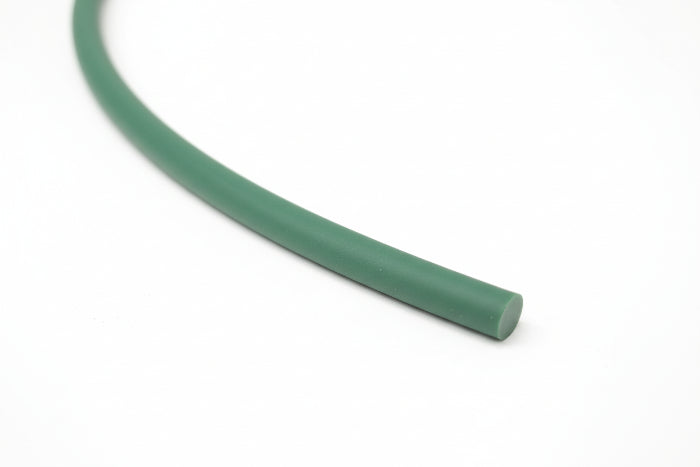 Polyurethane Round Belt Solid 2mm Green Rough