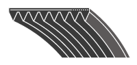 1346PJ / 530J Poly V Belts